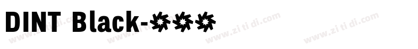 DINT Black字体转换